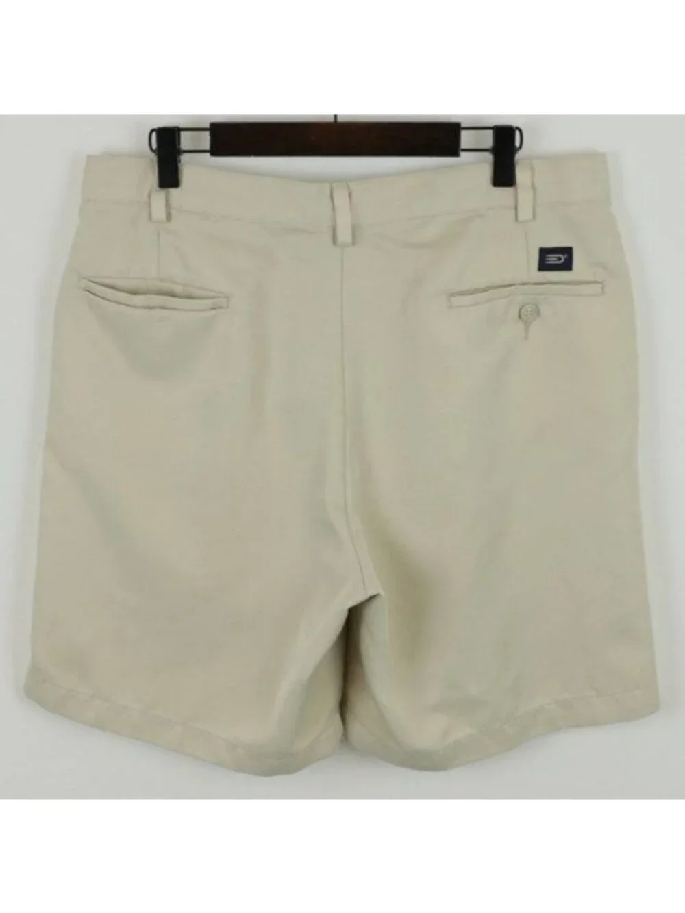 Dockers Golf Men's Size 34 Tan Pleated Bermuda Golf Shorts